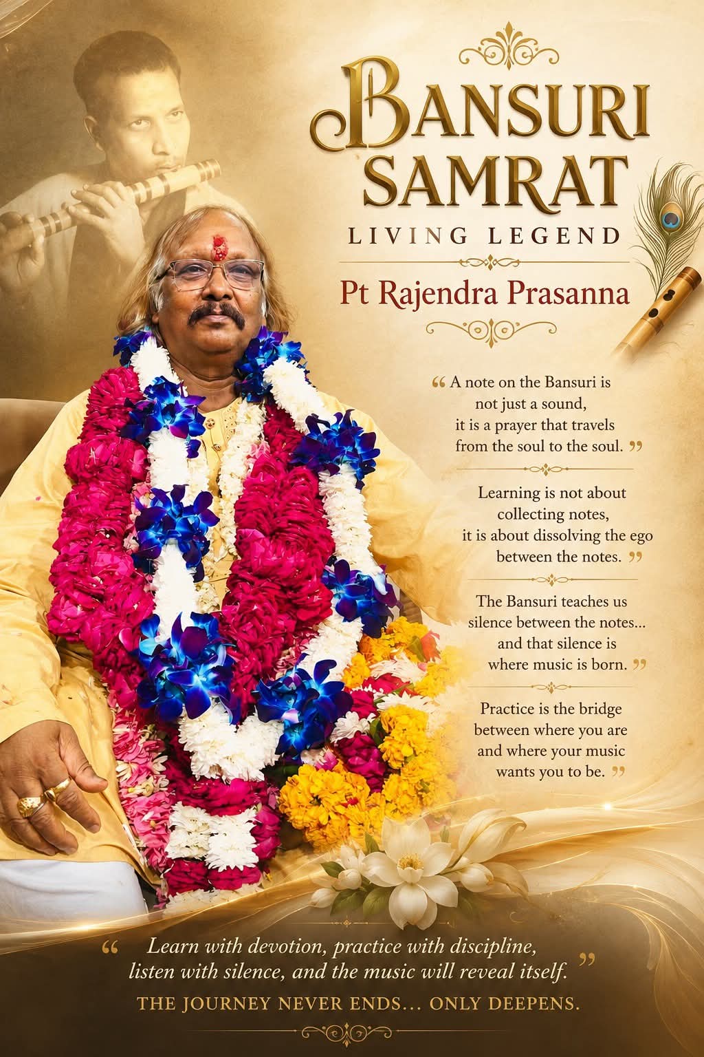 Bansuri Samrat — Living Legend Pt Rajendra Prasanna