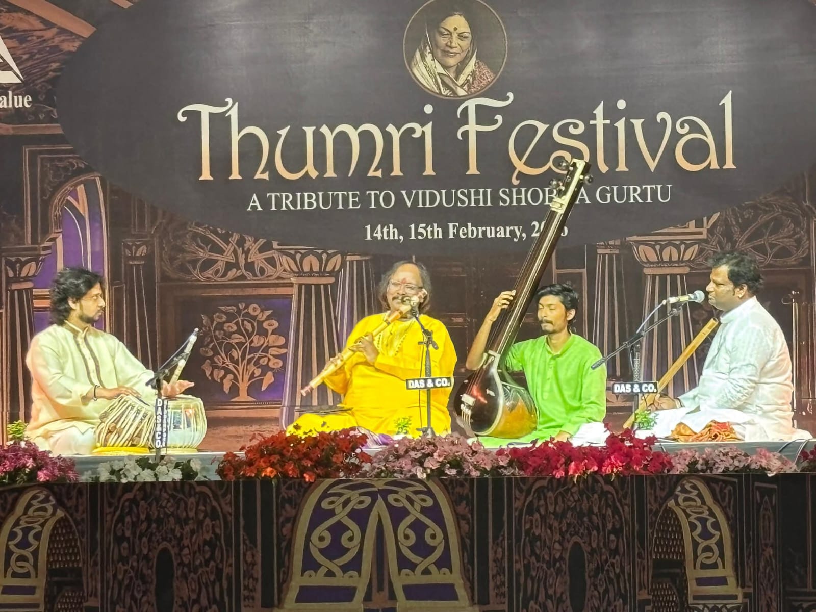 On stage at the Thumri Festival